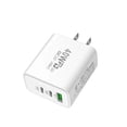 thumbnail image 3 of JilgTeok 1 Packs Two Type C and One USB 40W Fast Charging Charger Suitable for Smartphone Universal Multi Port PD Charging Head Charger Replacement Spare for Home Travel, 3 of 7
