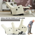 thumbnail image 4 of Power Lift Recliner Chair for Seniors, Massage and Heating, Heavy Duty, PU Leather, Christmas Gift, Thanksgiving Gift, Father's Day Gift, Mother's Day Gift, Beige, 4 of 8