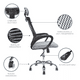 thumbnail image 4 of Silla de escritorio gamer ergonómica gris con tapizado, 4 of 5