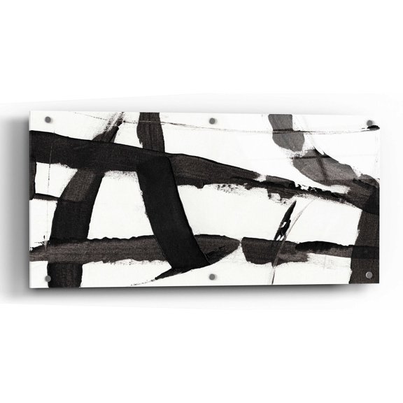 Epic Art 'Obsidian Harmony II' by Tim O'Toole, Acrylic Glass Wall Art, 48"x24"