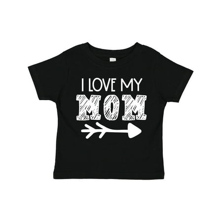 

Inktastic I Love My Mom with Arrow Gift Toddler Boy or Toddler Girl T-Shirt