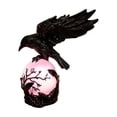 thumbnail image 3 of Halloween Crow Desk Lamp, Dark Academia Table Light with Spooky Bird Figurine Base, Mood Lighting for Study Room, Themed Party Prop and Atmospheric Indoor Decoration for Autumn Evenings, D, 3 of 6