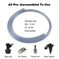 thumbnail image 3 of PERA 3/16" ball lock line assembly, picnic tap with 3ft beer line for home brewing, 3 of 6