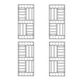 thumbnail image 4 of Coast Sequoia 60 in x 84 in S Series DIY Knotty Wood Double Sliding Barn Door With Hardware Kit (Dark Walnut), 4 of 6