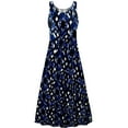 thumbnail image 1 of Plus size Tall Women Dress Black Diamond Print Sleeveless Princess Cut, 1 of 2