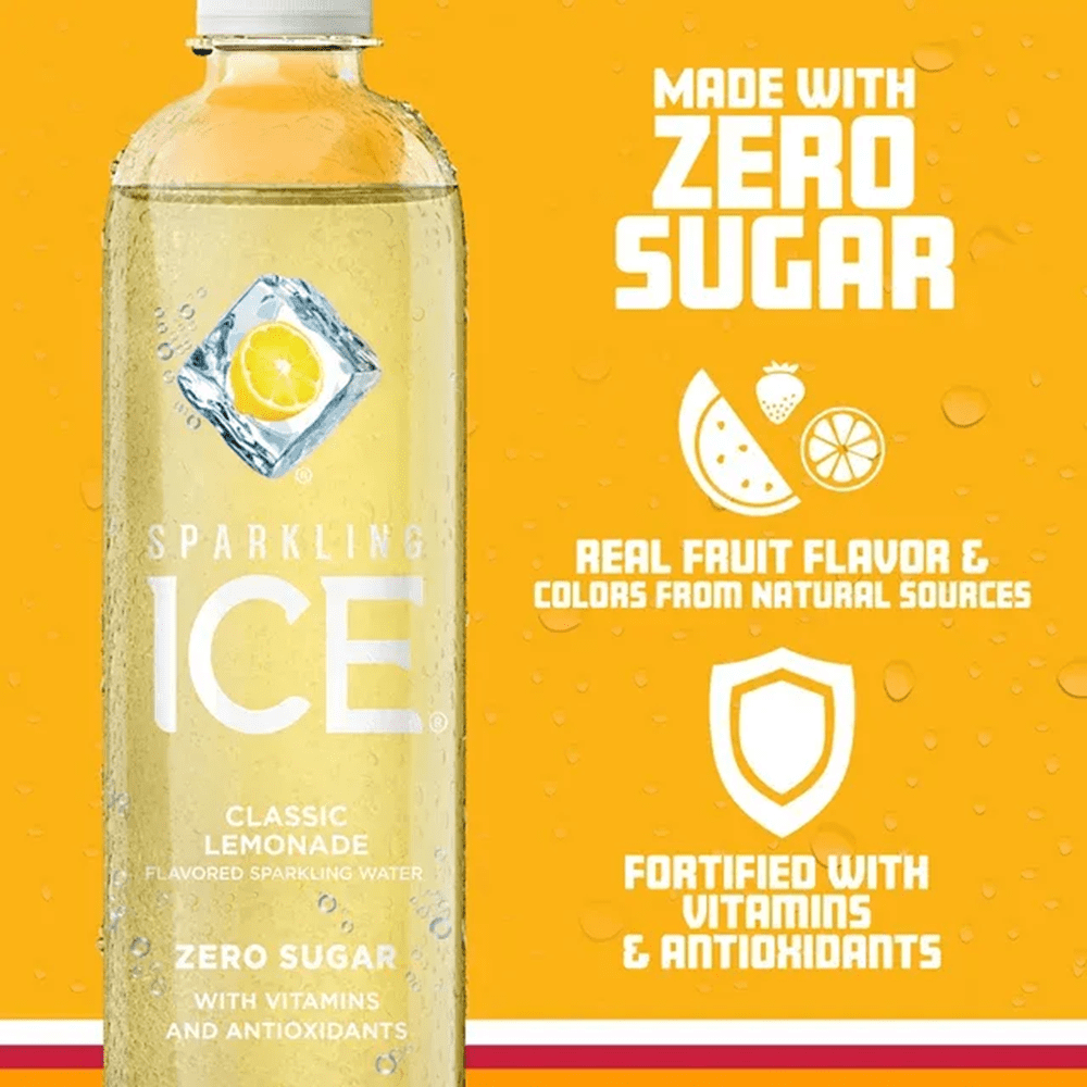Sparkling Ice Flavored Water 17 fl oz, 9 count (Black Raspberry, Cherry Limeade, Orange Mango, Kiwi Strawberry, Lemon Lime, Coconut Pineapple, Black Cherry, Pink Grapefruit, Classic Lemonade)