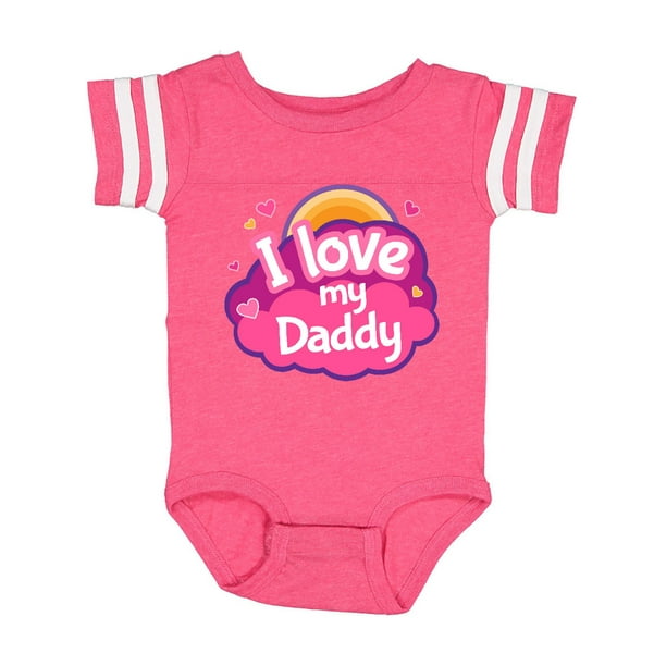 Inktastic Inktastic I Love My Daddy Girls Infant Short Sleeve Bodysuit Female Walmart Com Walmart Com