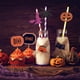 thumbnail image 3 of Pajitas de Halloween, pajitas de cóctel, pajitas de papel decorativas, suministros de decoración para fiestas de verano, 20 piezas (bruja) JM, 3 of 5