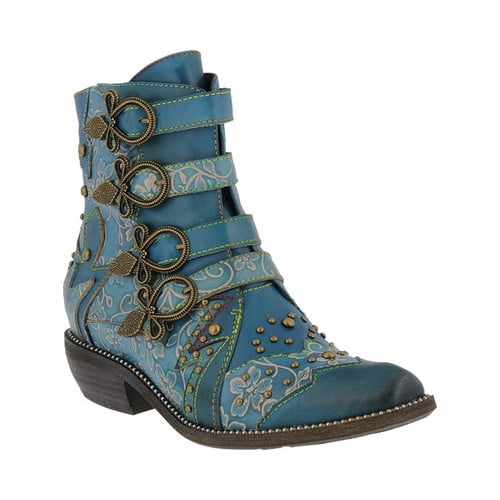 Women's L'Artiste by Spring Step Rodeha Buckled Ankle Boot - Walmart.com