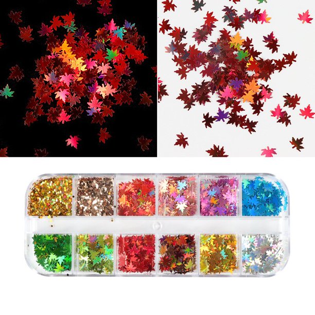 Uñas arte brillo polvo lentejuelas doble capa herramienta de manicura pedrería gemas decoraciones caja de reciclaje almacenamiento contenedor portátil Tan Jianjun unisex