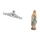 thumbnail image 5 of Estatua De La Santísima Virgen María, Arte De Pared De Metal, Decoración, Escultura Floral, Placa Decorativa, Obra De Arte Para Interiores Y Exteriores, Patio, Porche, Valla, Escritorio De, 5 of 8