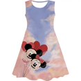thumbnail image 1 of Vestido de verano para niñas, vestido sin mangas, cuello redondo, sin mangas, arco iris, dibujos animados de Minnie, manga corta, 3-7 años, Fashion120 Gao Jinjia LED, 1 of 2