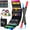 12 Metallic & 88 Regular Colors, variant on Acrylic Paint Pens, 60 Colors Dual Tip Paint Markers with Fine Tip and Brush Tip for Stone, Wood, Canvas, Calligraphy, Ceramic, Metal, Glass, Rock Painting, DIY Crafts Art Supplies Kit