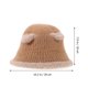 thumbnail image 5 of Greenadscape Sombrero Fuzzy Bucket Para Mujer De Acrílico Color Con Orejas Y Estilo Cómodo, 5 of 6