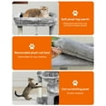 thumbnail image 5 of Small Cat Tree for Indoor Cats, Activity Cat Tower with Scratching Post for Kittens, Modern Cat Furniture with Basket & Hanging Ball for Play Rest, 5 of 7