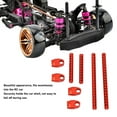 thumbnail image 3 of RC Car Shell Post,Aluminum Alloy RC Car Body Mount Column with R Pins for 1/10 Road Racing Model Car, 3 of 7