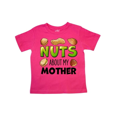 

Inktastic Nuts About My Mother Peanut Almond Pistachio Gift Toddler Boy or Toddler Girl T-Shirt