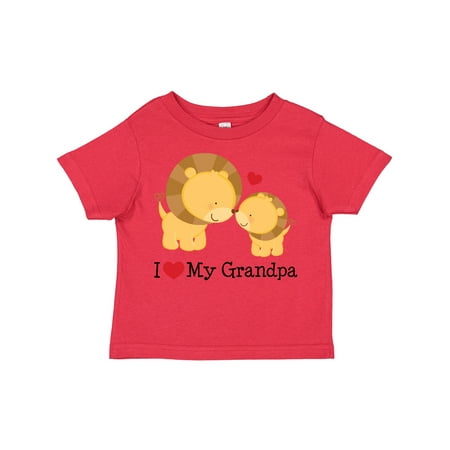 

Inktastic I Love My Grandpa Gift Toddler Boy or Toddler Girl T-Shirt