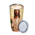thumbnail image 2 of GOSMITH  Skinny Tumblers - Stainless Steel Slim Insulated Drink Holder with Lid and Straw Beverage Tumbler  16-Ounce, Christmas - Jesus Is The Reason, 2 of 7