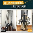 thumbnail image 7 of Rush Creek Creations 16-Rod Fishing Rack - Americana Finish, Floor Storage Organizer, 7 of 7