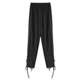 thumbnail image 3 of CHICTRY Kids Boys Medieval Renaissance Pirate Cosplay Costume Ankle Banded Lace-up Tapered Pants Black 2-4, 3 of 5