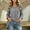Gray, variant on Long Sleeve Tops for Women Pleated Crew Neck Top Basic Tees Casual Loose Beach Flowy Tunics