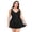 Black, variant on AURA Women One Piece Tummy Control Swimsuit Plus Size L 4XL Modest Swimwear