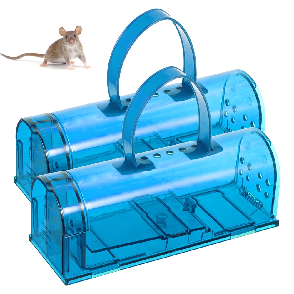 G·PEH Humane Mouse Trap with Handle,Catch and Release Mouse Traps for  Mice,Mouse Catcher Quick Effective(2PCS)