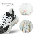 thumbnail image 7 of Black Paisley Bandana Print Walking Shoes for Men Woman Lightweight Tennis Fashion Elastic Sports Shoes Cushion Basketball Shoes, 7 of 7
