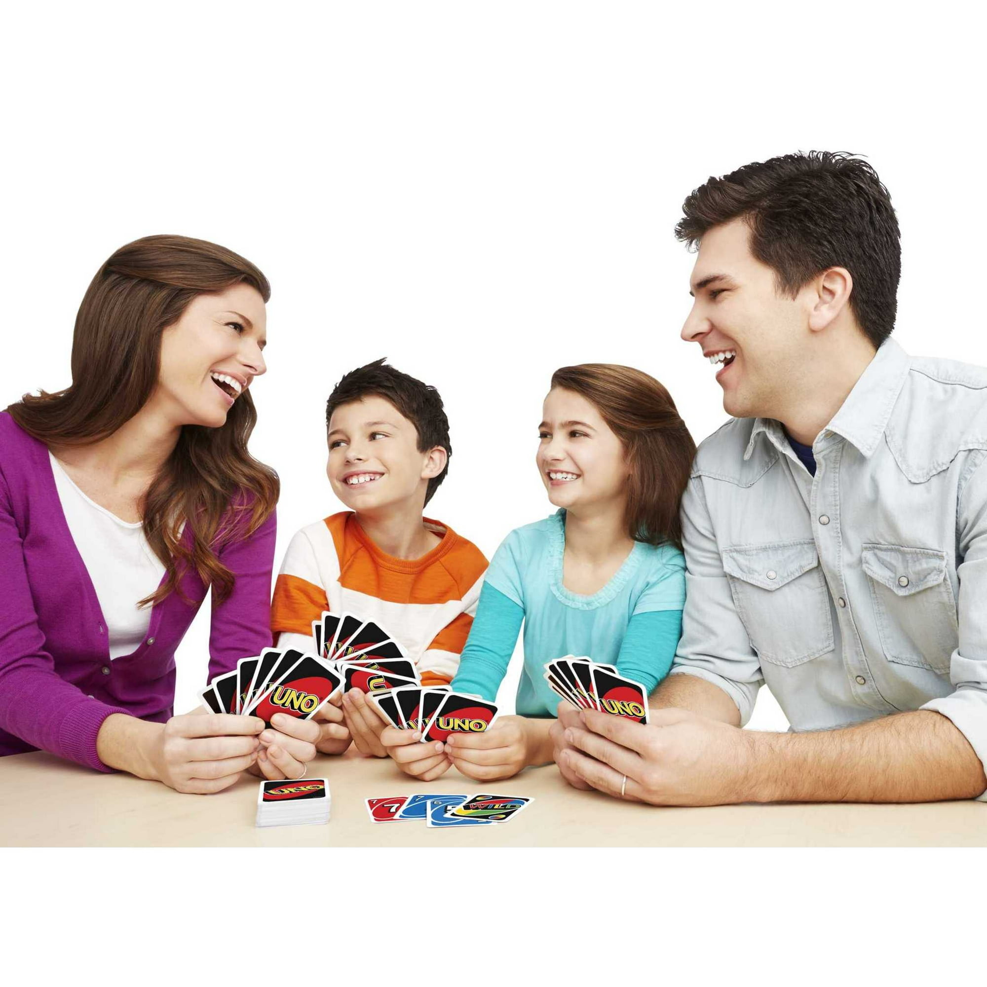UNO Color & Number Matching Card Game, Customizable Family Fun, 2-10 Players Ages 7+