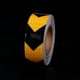 thumbnail image 4 of Cinta de Advertencia Reflectante de 25Mx5cm, Cinta Reflectora de Seguridad para Orientación de Flechas, Señal de Advertencia, Alta Visibilidad, Alta Intensidad, Flecha en Amarillo y Negro, TKD5030, 4 of 5