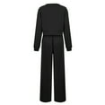 thumbnail image 3 of FIOPHY Womens 2 Piece Lounge Sets Twist Front Cropped Sweatshirt Wide Leg Sweatpant Fall Outfits Sweatsuit Tracksuit, 3 of 5
