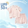 thumbnail image 2 of LIIPEE Girls Summer Outfits 2 Piece Set Athleisure Solid Color Breathable Mesh Short Sleeve Tee Tops And Shorts Kids Comfortable Lightweight Cute Sportswear,2-3 Years, 2 of 4