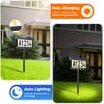 thumbnail image 5 of Brightever Solar Address Signs, House Number for Outside Waterproof, 3-Color LED Illuminated Address Plaques with Stake, Wall Mounted Solar Powered Light Up Address Numbers for Houses, 1-Pack, 5 of 7