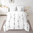 thumbnail image 2 of Homewish Cartoon Bow Knot Twin Bedding Sets 7-Piece for Kids Children Teens,Dreamy Princess Bedding Comforter Set Microfiber,Geometric Stripes Breathable Sheet Sets,Luxury Bedroom Decor,Reversible, 2 of 8