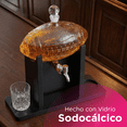 thumbnail image 4 of Decantador Temático de Vidrio Balón de Futbol Americano Vanlig - Set de Lujo con Vasos y Piedras de Acero, 4 of 8