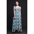 thumbnail image 5 of Bimba Floral Ladies Printed Resort Maxi DrawstringDressSpaghetti Strap Beach Wear-X-Large, 5 of 5
