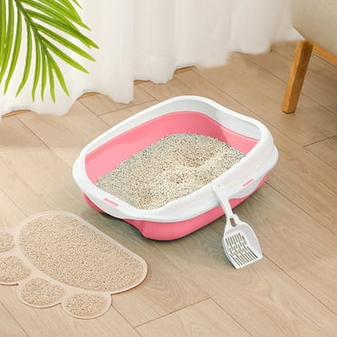 Pet Supplies Large Cat Litter with High Sides Enclosed Privacy Hood Top Entry Odor Control Non Stick Bottom Ideal for Indoor Use Cats