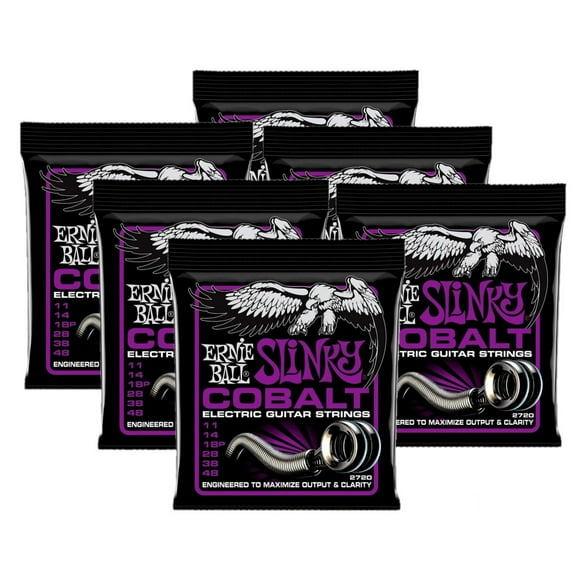 Ernie Ball Guitar Strings Electric Cobalt 2720 Power Slinky .011-.048 6pk