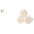 thumbnail image 1 of Figura de pájaro con hojas de palma, placa de pared, decoración de , estatua de animal, adorno de madera de resina, diseño único y realista, ide, 1 of 8
