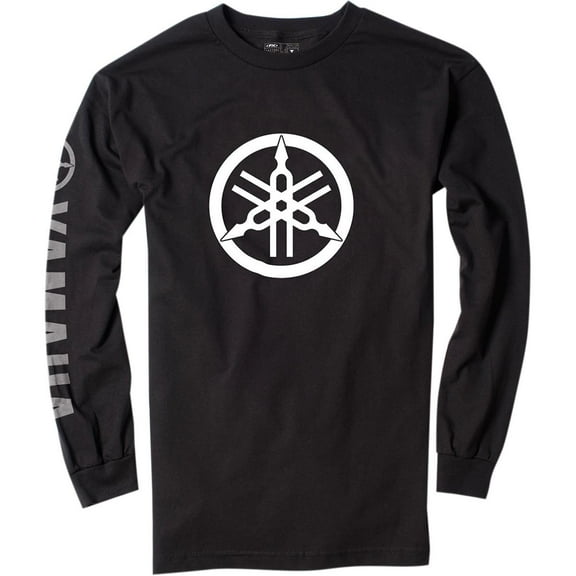 Factory Effex Logo Mens Long Sleeve T-Shirt Yamaha/Black/White XL