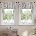 thumbnail image 2 of LALILO Kitchen Curtain Valance Quote Wild Soul Lettering Ink Rod Pocket Window Curtain 52"x 18" Set of 2, 2 of 7