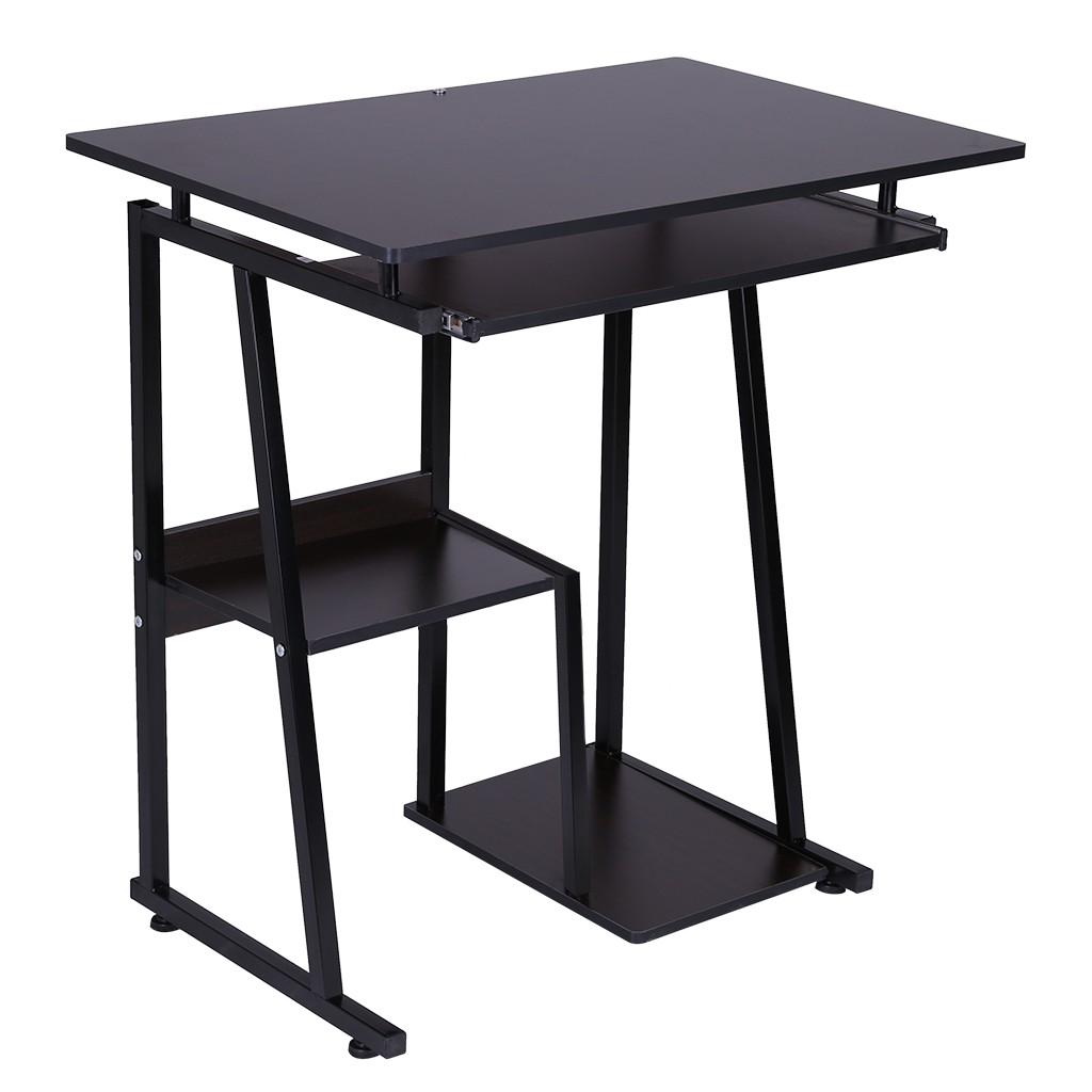 Feledorashia Desktop Computer Study Desk Office Desk with Pullout