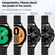 thumbnail image 2 of Correas de cuero de 20 mm compatibles con Samsung Galaxy Watch 4 Band 40 mm 44 mm 2021 Galaxy Watch 4 Classic 42 mm 46 mm Correa de cuero apta para 6.7-9 pulgadas B, 2 of 5