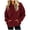 Wine, variant on Xaqiouau Womens Oversized Crewneck Sweatshirt Long Sleeve Fleece Pullover Sweatshirt Casual Loose Fit Tunic Top with Kangaroo Pocket Fall Winter