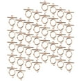 thumbnail image 2 of 40 juegos de hebillas OT de aleación, adornos DIY, pulsera, collar, accesorios, suministros para fabricación de joyas, oro rosa, 2 of 14