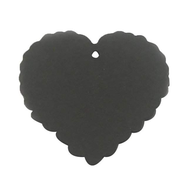 100pcs Solid Color Label Kraft Paper Blank Hang name labels solid color Tags Heart Shape Wedding Party Favor Notes Gift Card
