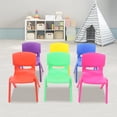 thumbnail image 2 of 6 Pcs Plastic Stack Chairs, Stackable Chairs, 2 of 11