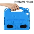 thumbnail image 3 of Dteck with Screen Protector Case for Apple iPad 9th Generation 10.2" (2021),Shockproof Kids Safe Light Weight Handle Kickstand iPad 8th/7th Gen 10.2" Case EVA Foam Protective Cover,Blue, 3 of 5