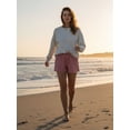 thumbnail image 5 of Women's Summer Shorts, High Waist Trendy Loose Fit, Casual Beach Vacation Lounge Bottoms, Comfortable Daily Outfits for Women, 5 of 9